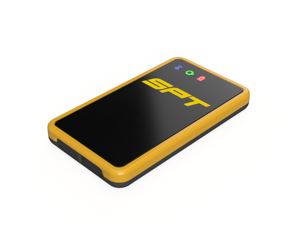 Render of the SPT2 wearable tracking unit