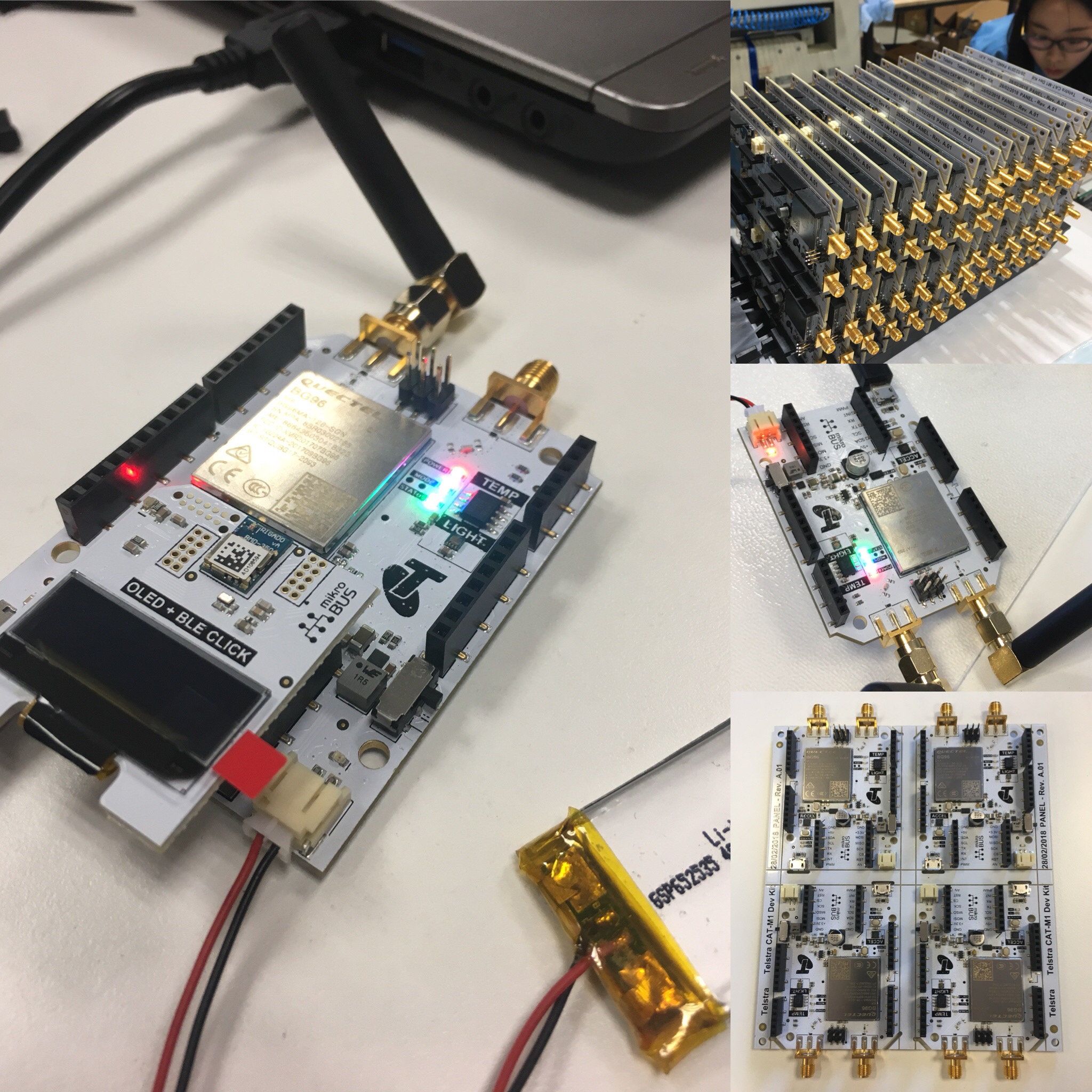 The Telstra CAT-M1 development kit board